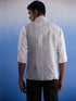 Vastramay Men's Grey Aztec Print Nehru Jacket